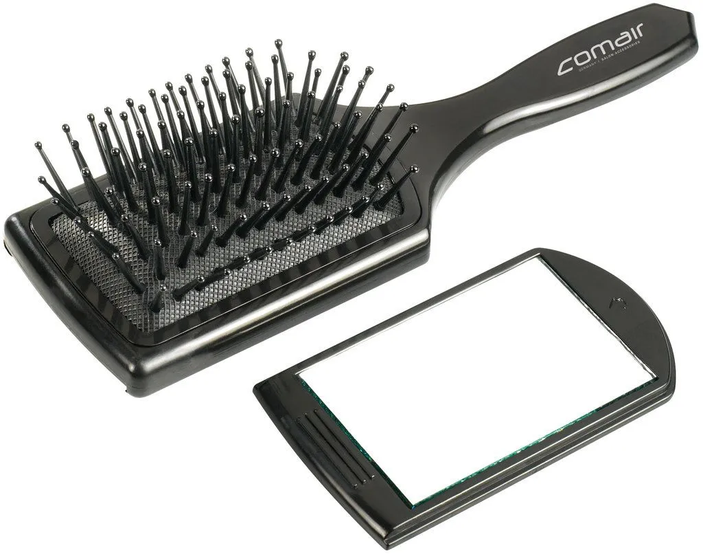 Comair Mini Paddlebrush avec miroir amovible