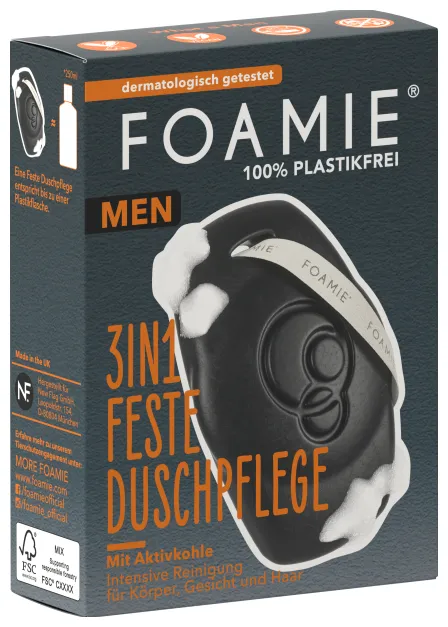 Foamie 3 en 1 Soin douche solide pour hommes - What A Man