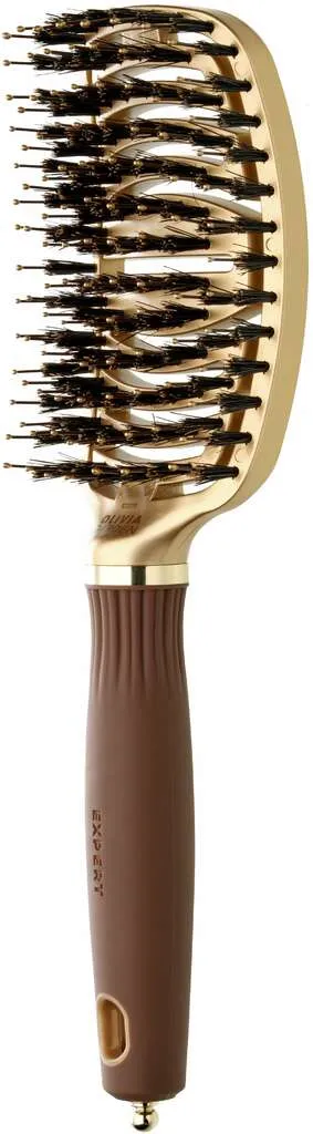 Olivia Garden Expert Care Flex avec poils de sanglier et de nylon Or & Brun