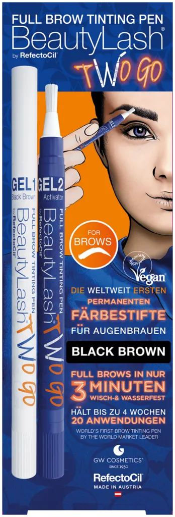 BeautyLash Full Brow Tinting Pen Two Go - Natural Brown