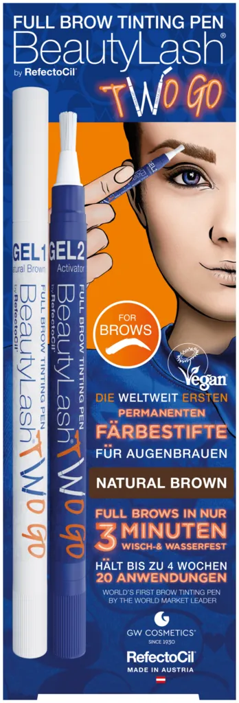 BeautyLash Full Brow Tinting Pen Two Go - Natural Brown
