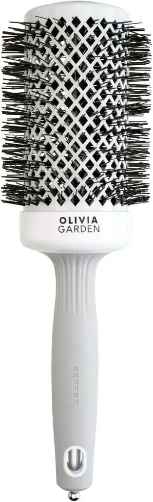 Olivia Garden Expert Blowout Shine Brosse ronde blanc & gris