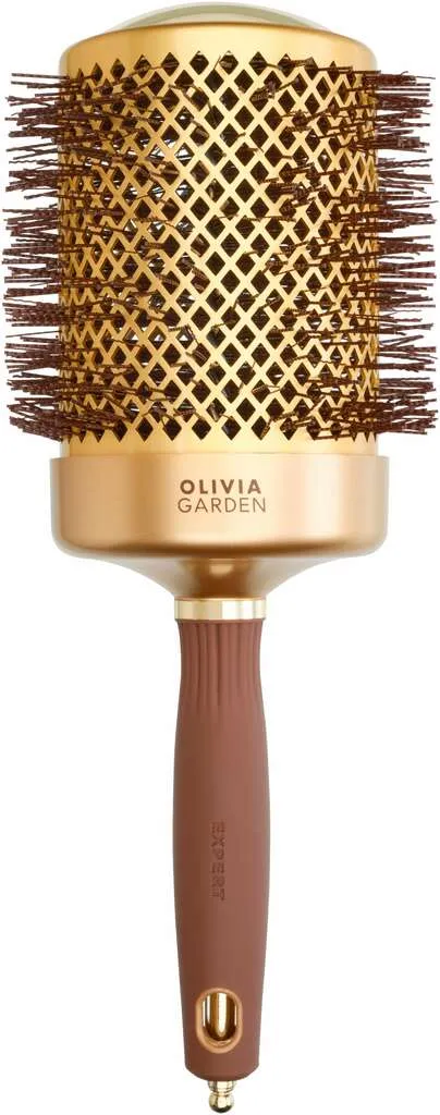 Olivia Garden Expert Blowout Shine avec poils ondulés Or & Brun