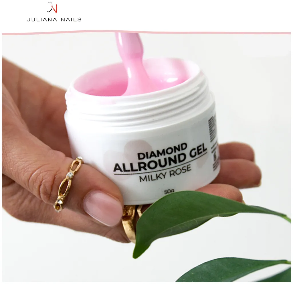 Juliana Nails Diamond Allround Gel Milky Rose - 50 g