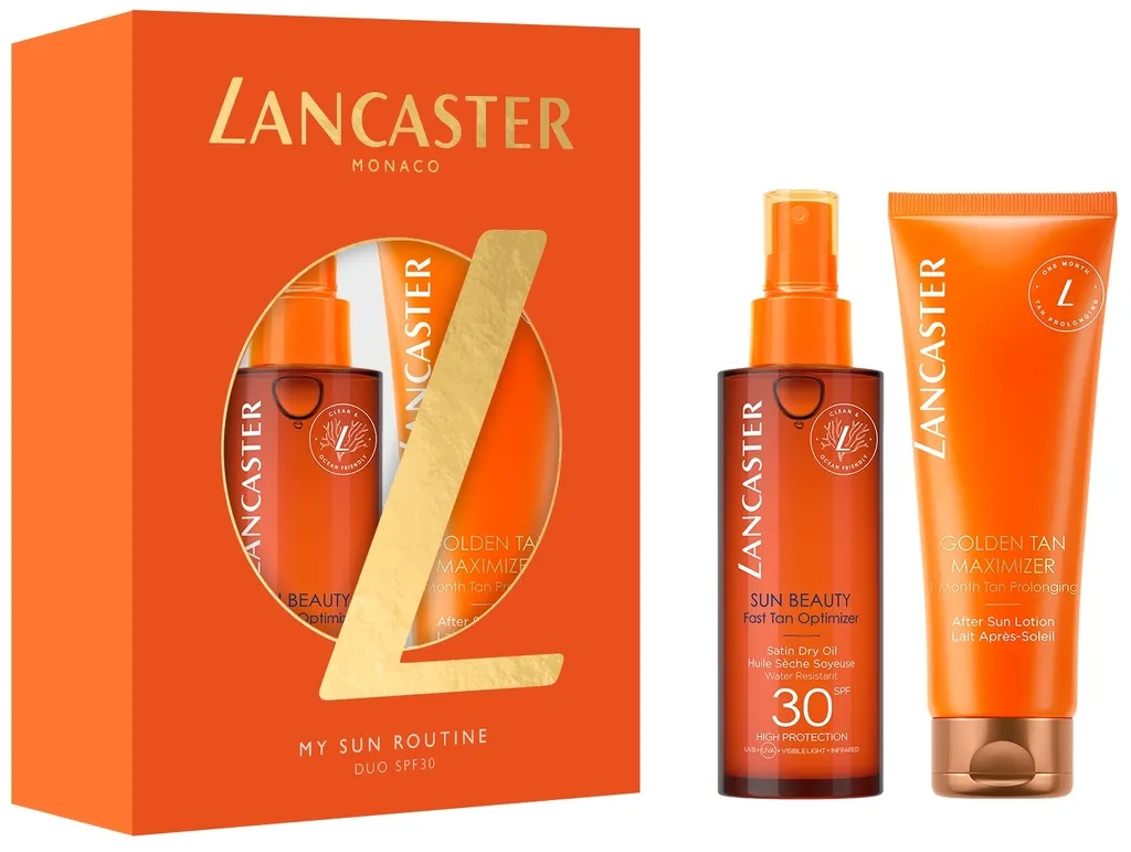 Lancaster Sun Beauty Spring Set My Sun Routine avec Satin Dry Oil