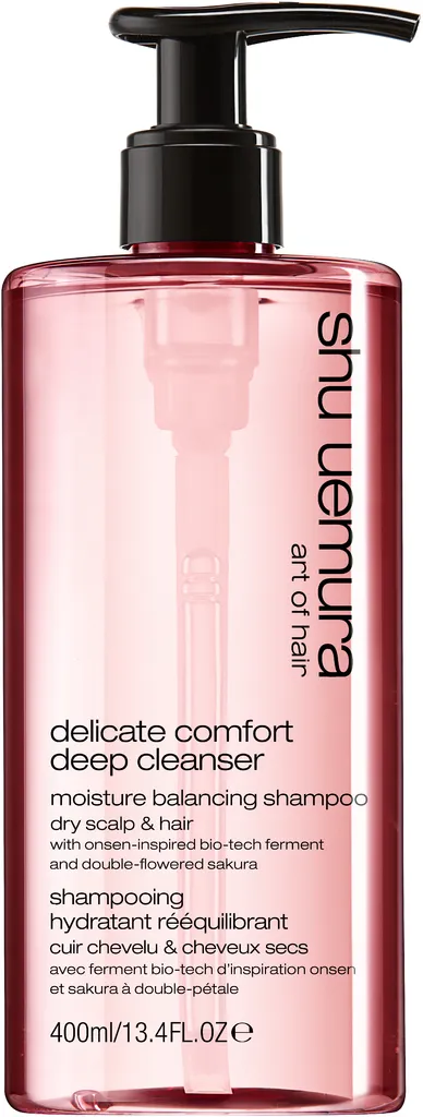 Shu Uemura Delicate Comfort Shampoing hydratant rééquilibrant pour cuir chevelu & cheveux secs