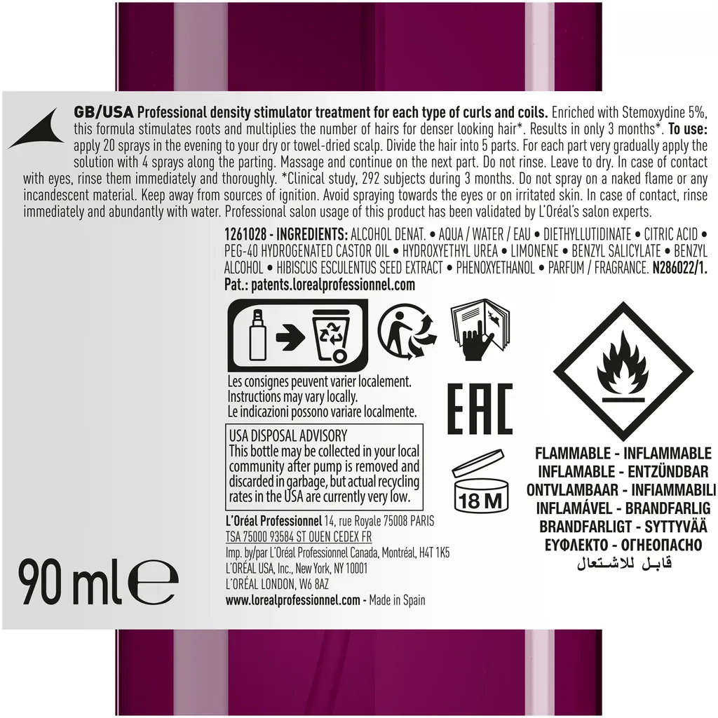 L'Orál Série Expert Curl Expression Stimulateur de densité