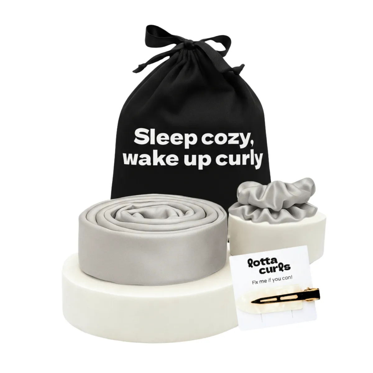 Lotta Curls Lockenband Satin Cotton Champagne