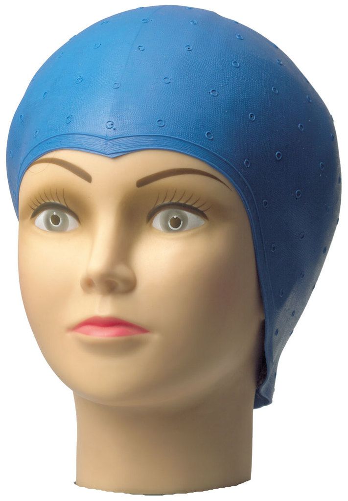Comair Bonnet à mèches bleu