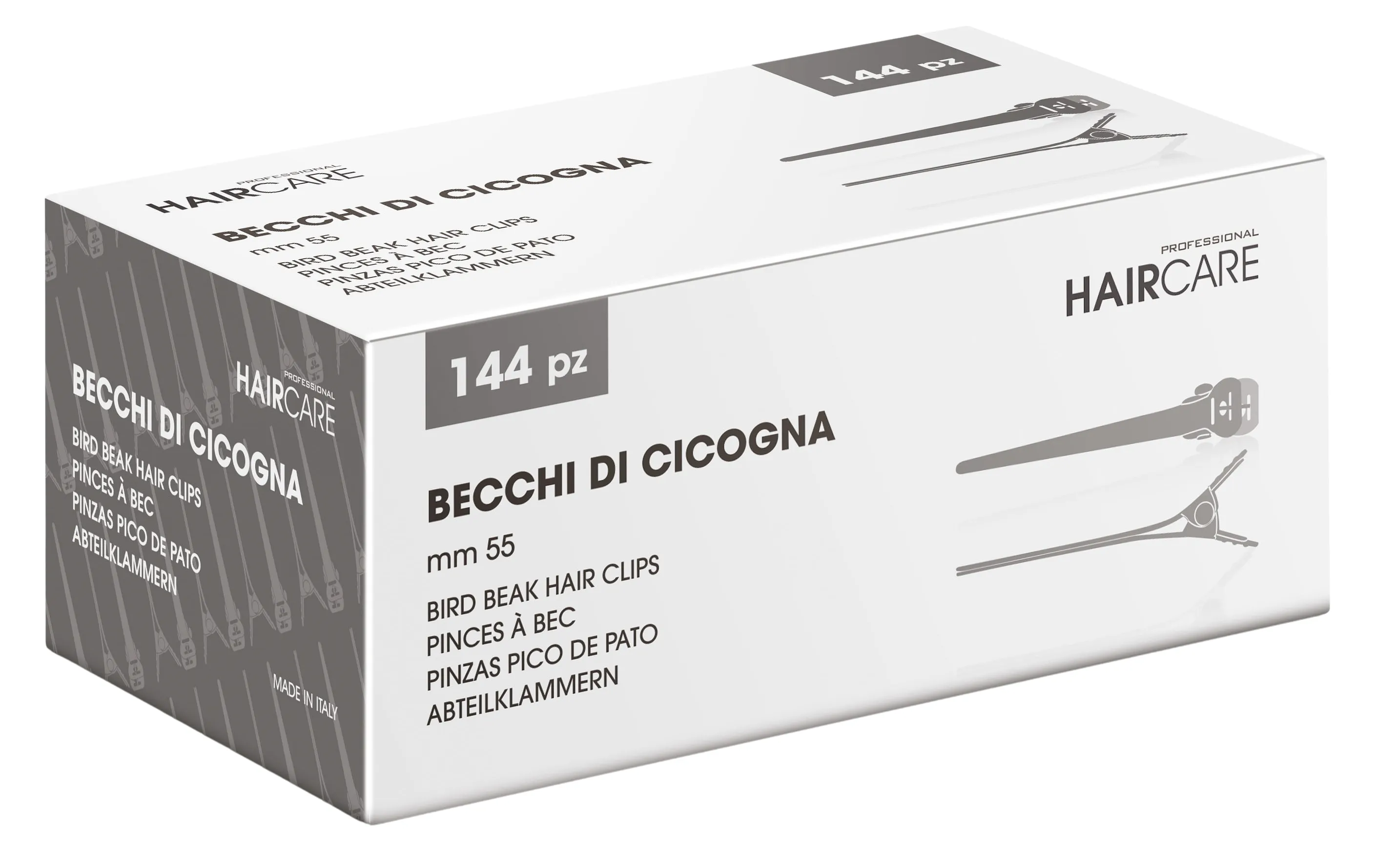 Xanitalia Pince à cheveux bec de canard 5,5 cm 144 pcs