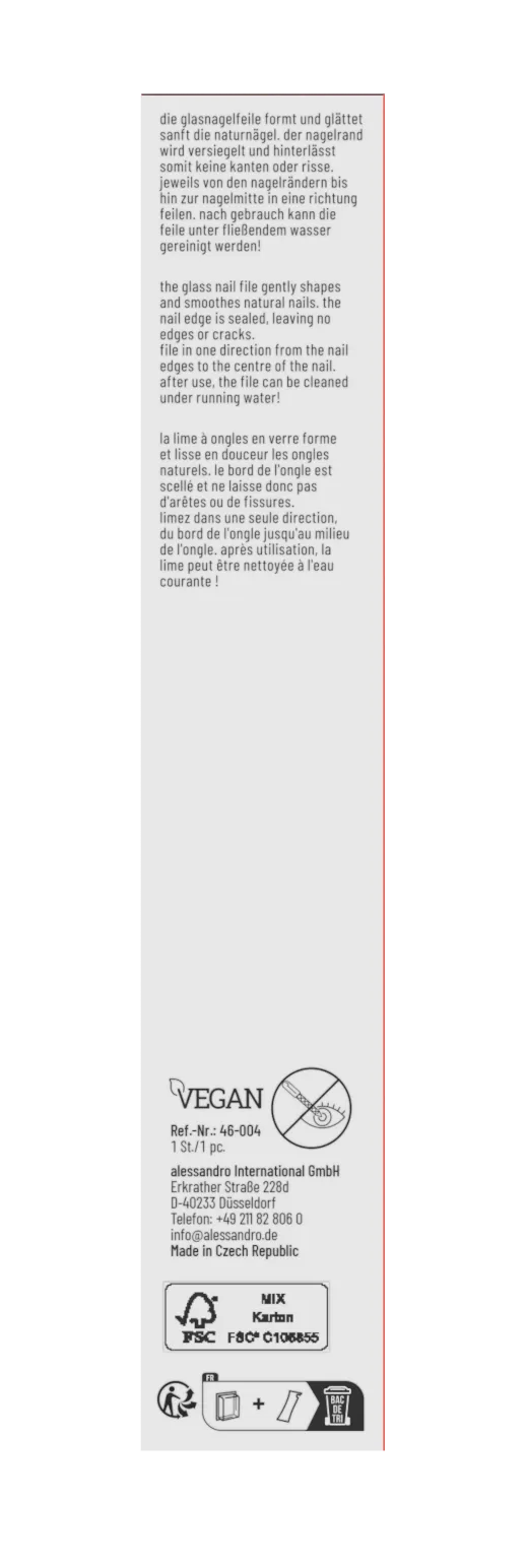 Alessandro Lime à ongles en cristal