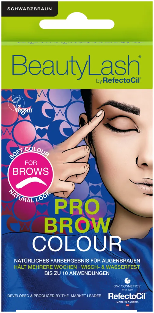 BeautyLash Power-Brow Kit de teinture des sourcils - Brun noir