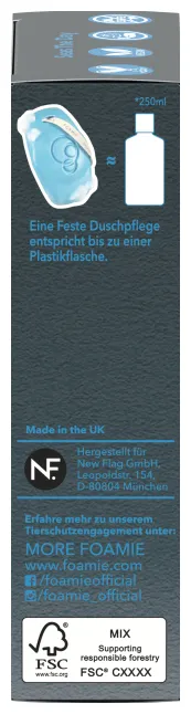 Foamie 3 en 1 Soin douche solide pour hommes - What A Man