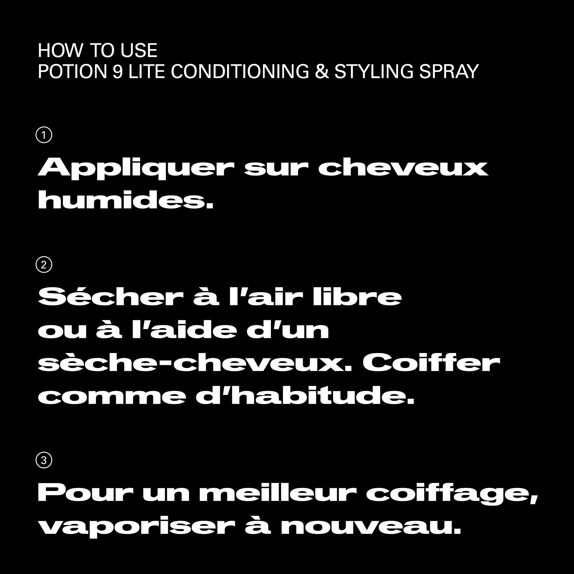 Sebastian Potion 9 Lite Spray de conditionnement et de coiffage