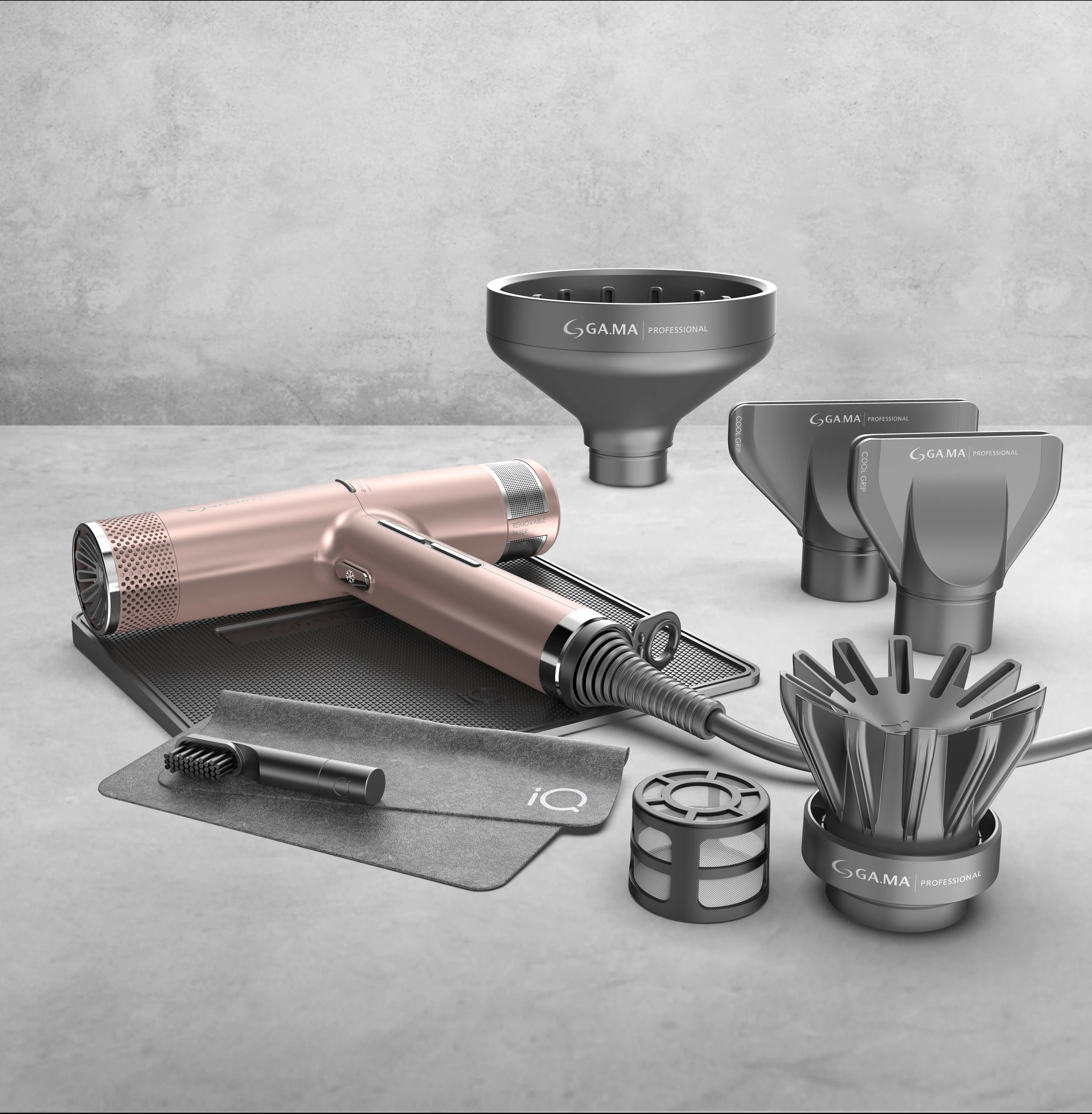 GA.MA iQ-2 Perfetto sèche-cheveux - Noir