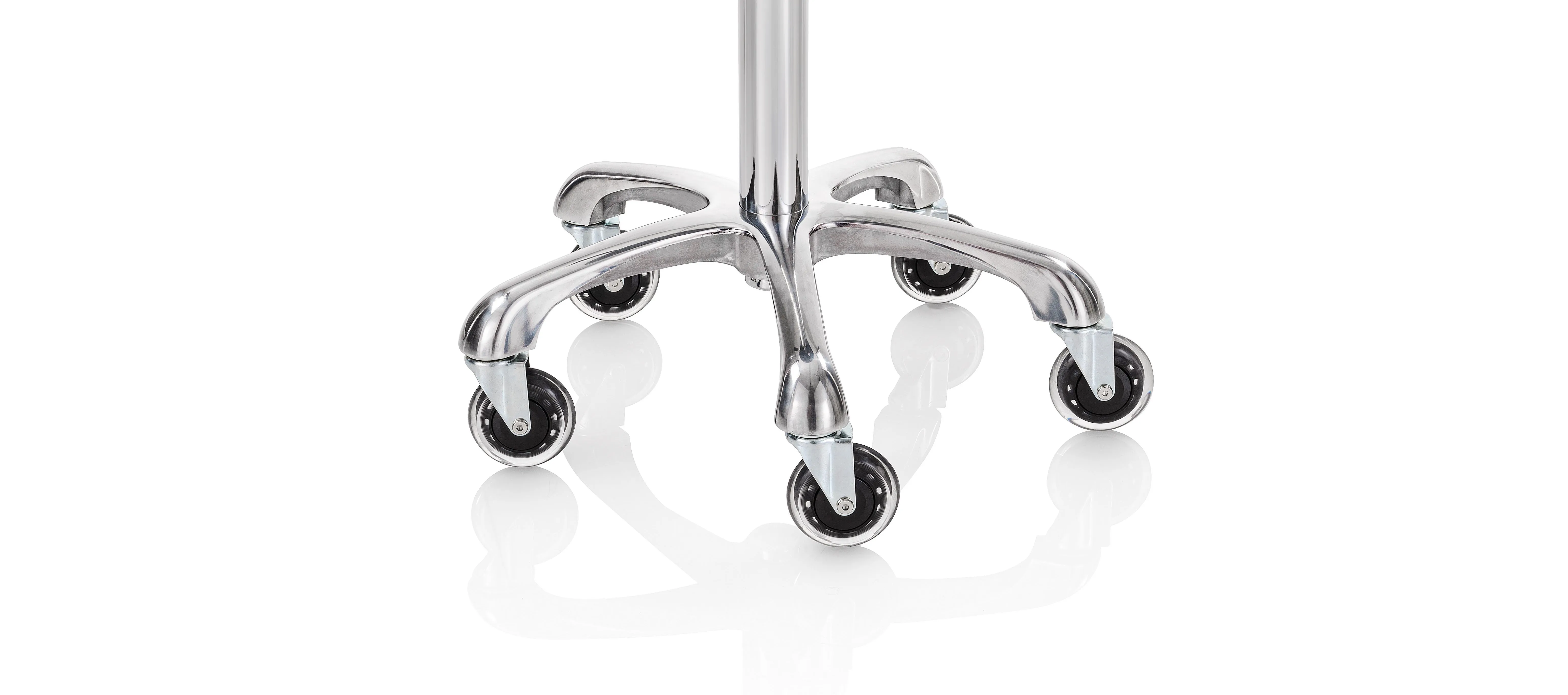 Elitè Pro Standard Saddle Tabouret En Similicuir Noir Base En Aluminium