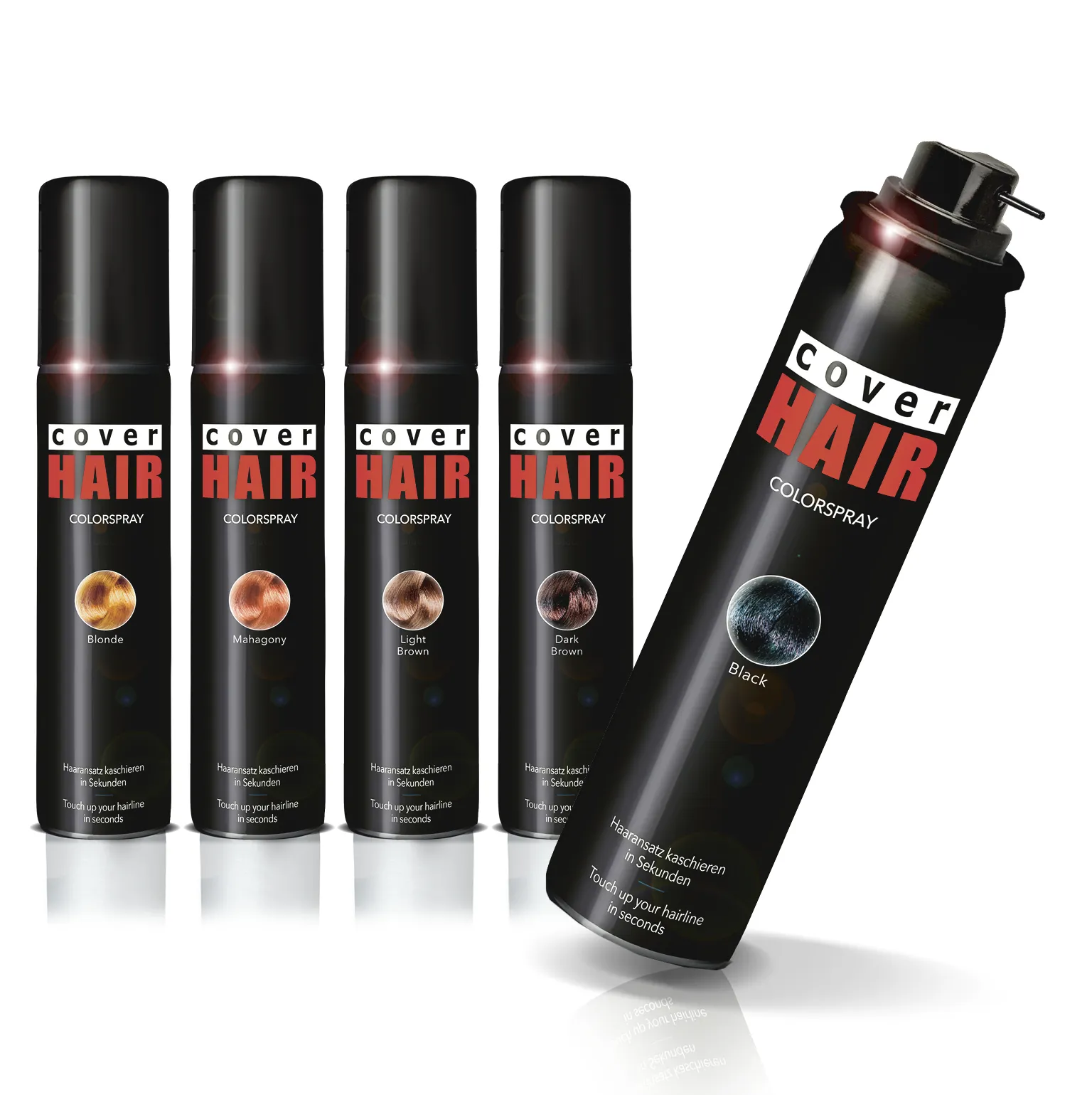 Cover Hair Color Spray - Noir