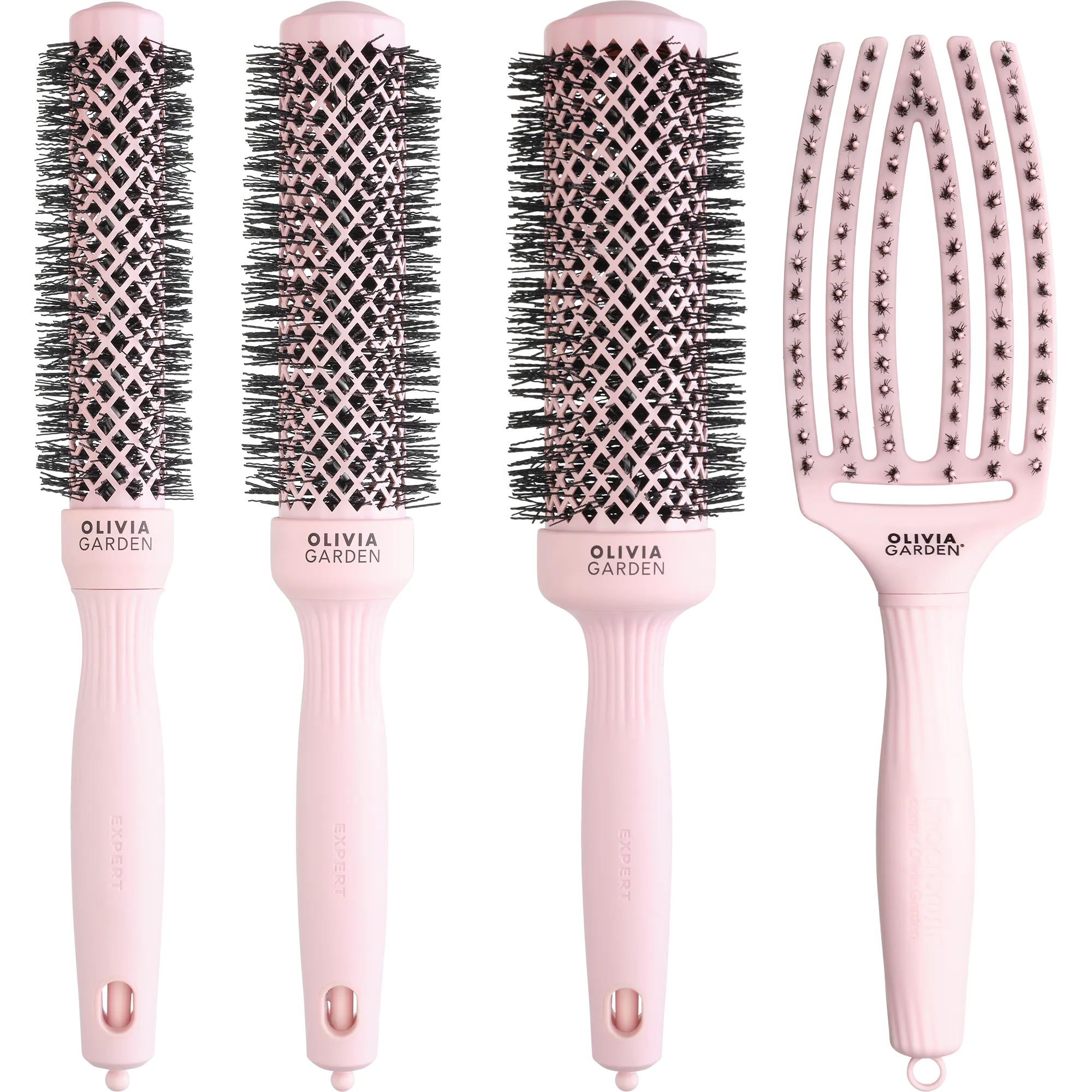 Olivia Garden Expert Blowout Speed Pastel Pink 4 pièces