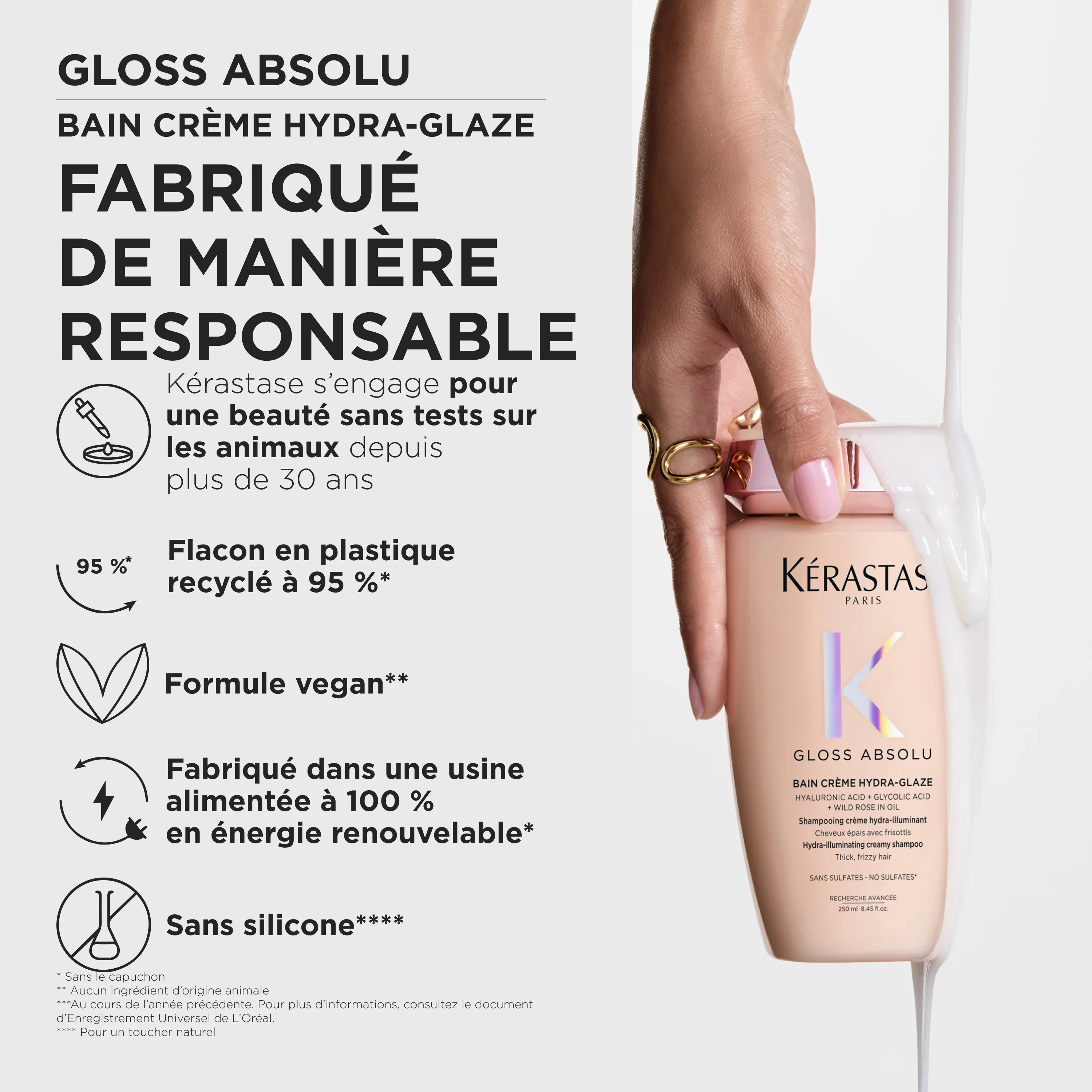 Kérastase Gloss Absolu Bain Crème Hydra Glaze Shampooing