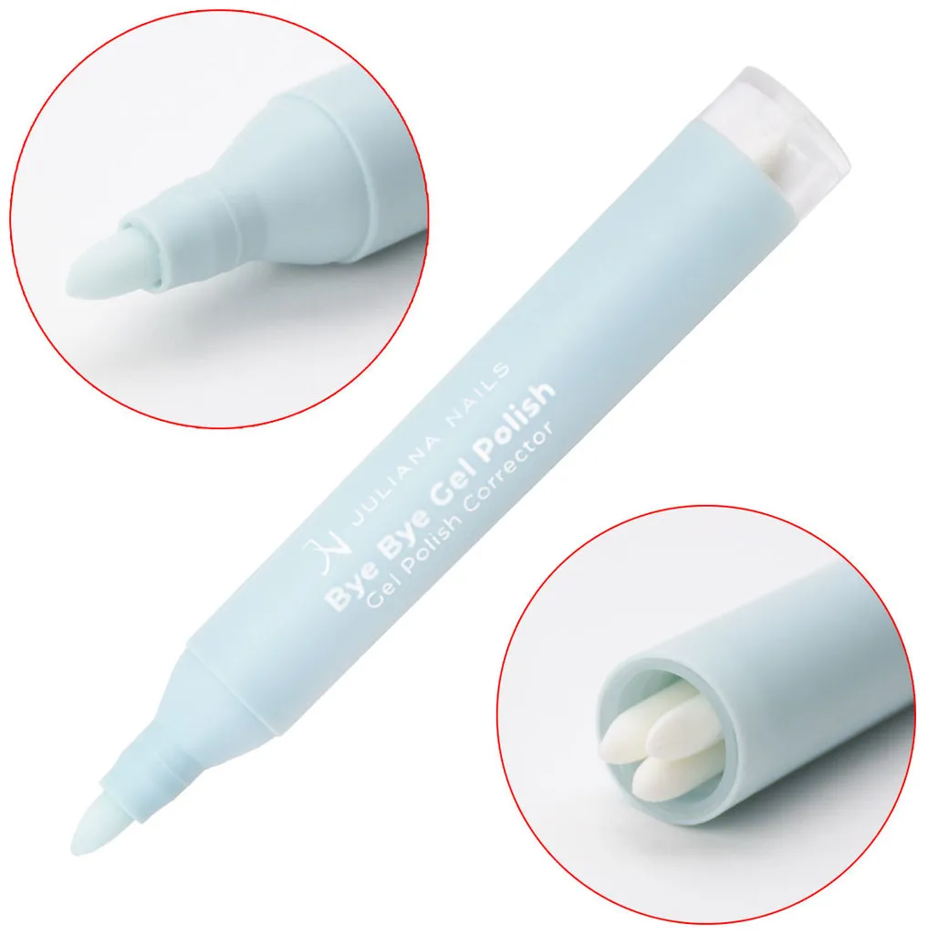 Juliana Nails Gel Lack Crayon correcteur avec 3 pointes de rechange