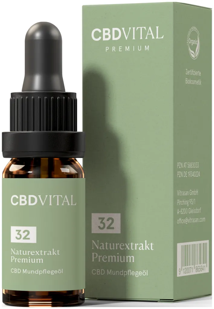CBD Vital Huile Premium Extrait Nature 32%