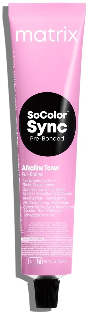 Matrix SoColor Sync Acidic NGA Coloration Ton sur Ton au pH Acide Translucide - 9NGA Neutre doré cendré