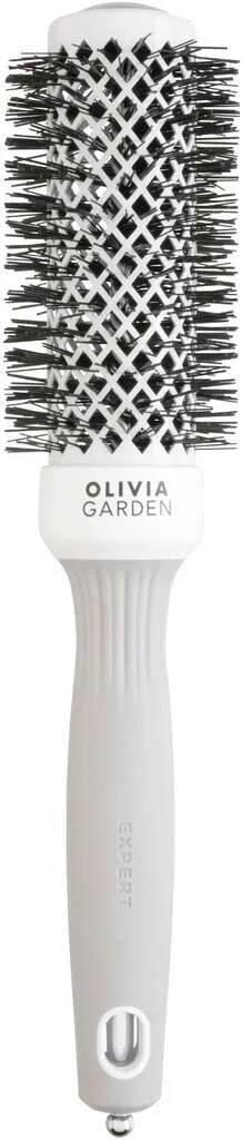 Olivia Garden Expert Blowout Shine Brosse ronde blanc & gris