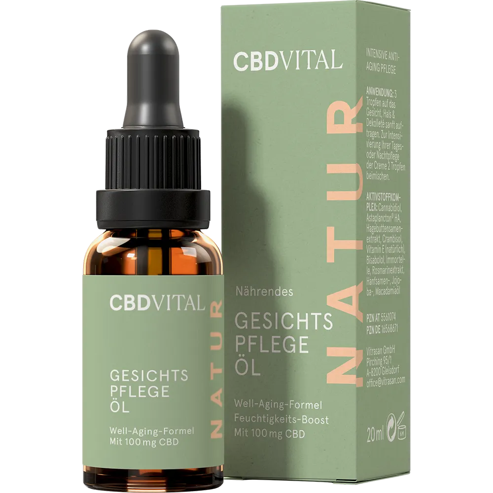CBD VITAL Premium l'Huile hydratante pour le visage