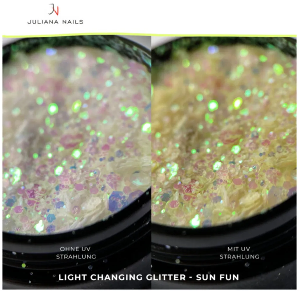 Juliana Nails Light Changing Glitter - Tropical Dream