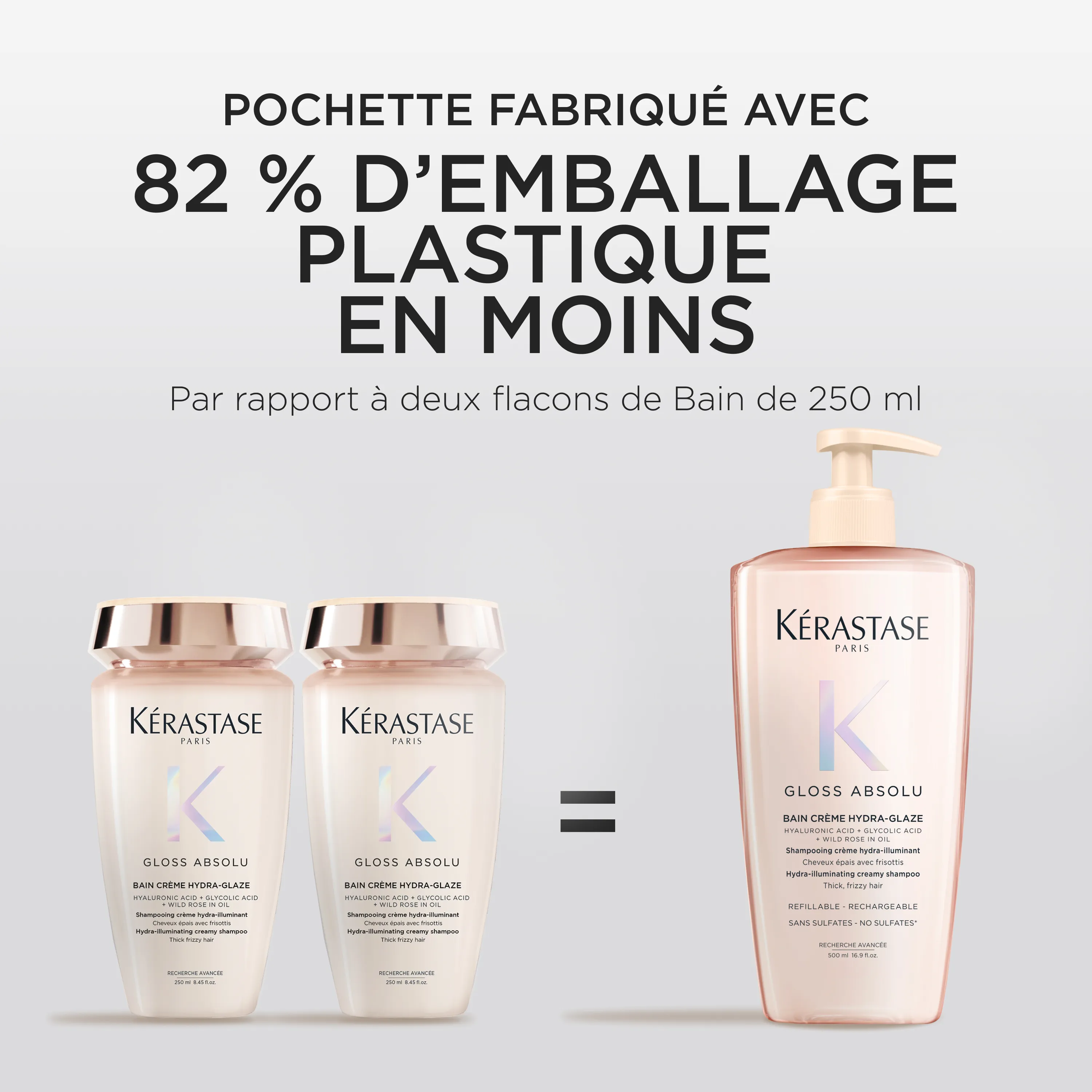 Kérastase Gloss Absolu Bain Crème Hydra Glaze Shampooing