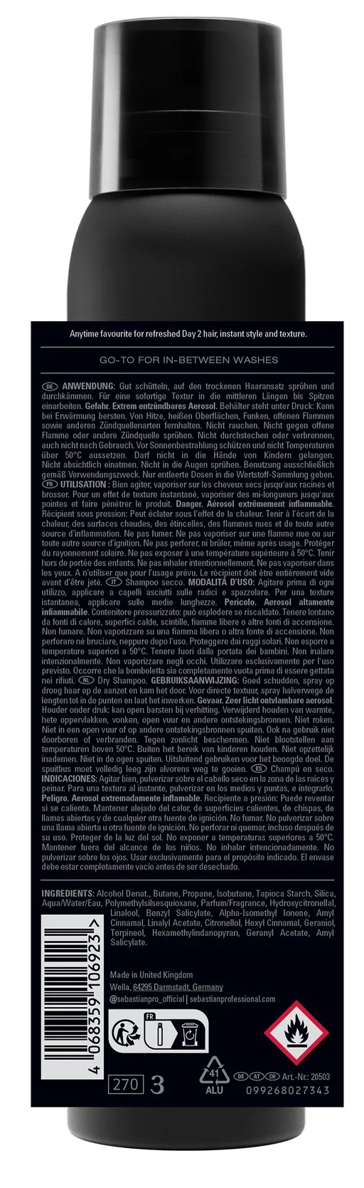 Sebastian Drynamic+ Shampooing sec