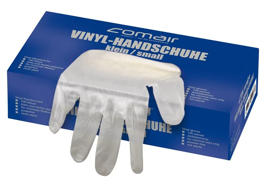 Comair Gants en vinyle sans poudre