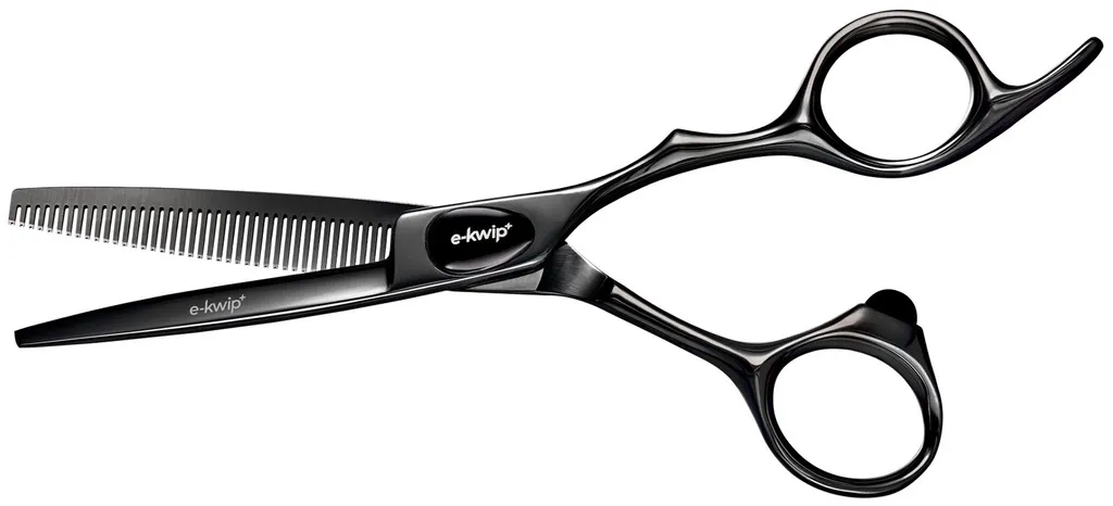 e-kwip plus Primus Black Titanium Ciseaux de coiffure