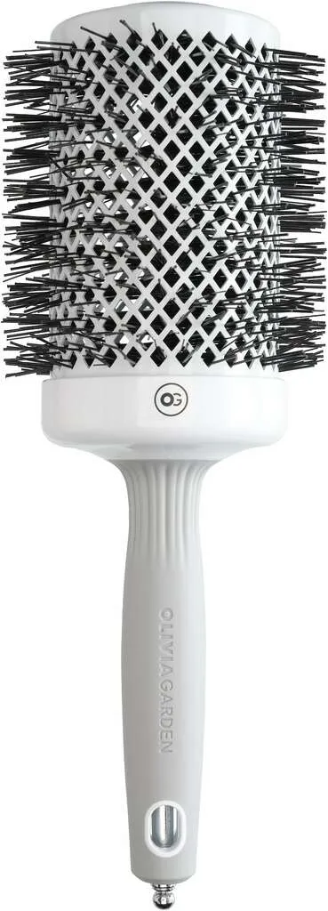 Olivia Garden Expert Blowout Shine Brosse ronde blanc & gris
