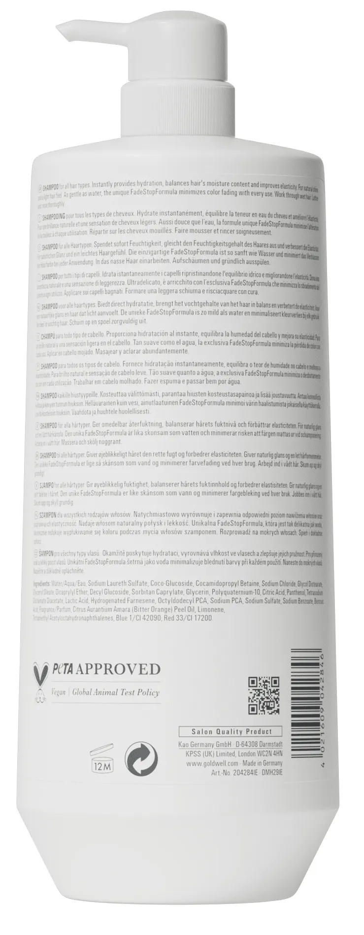 Goldwell Dualsenses PURE HYDRATION Shampooing