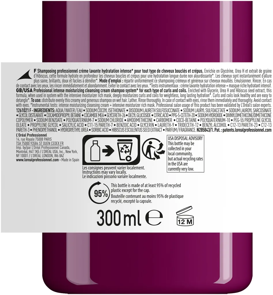 L'Oréal Série Expert Curl Expression Crème lavante Hydratation intense - 300 ml