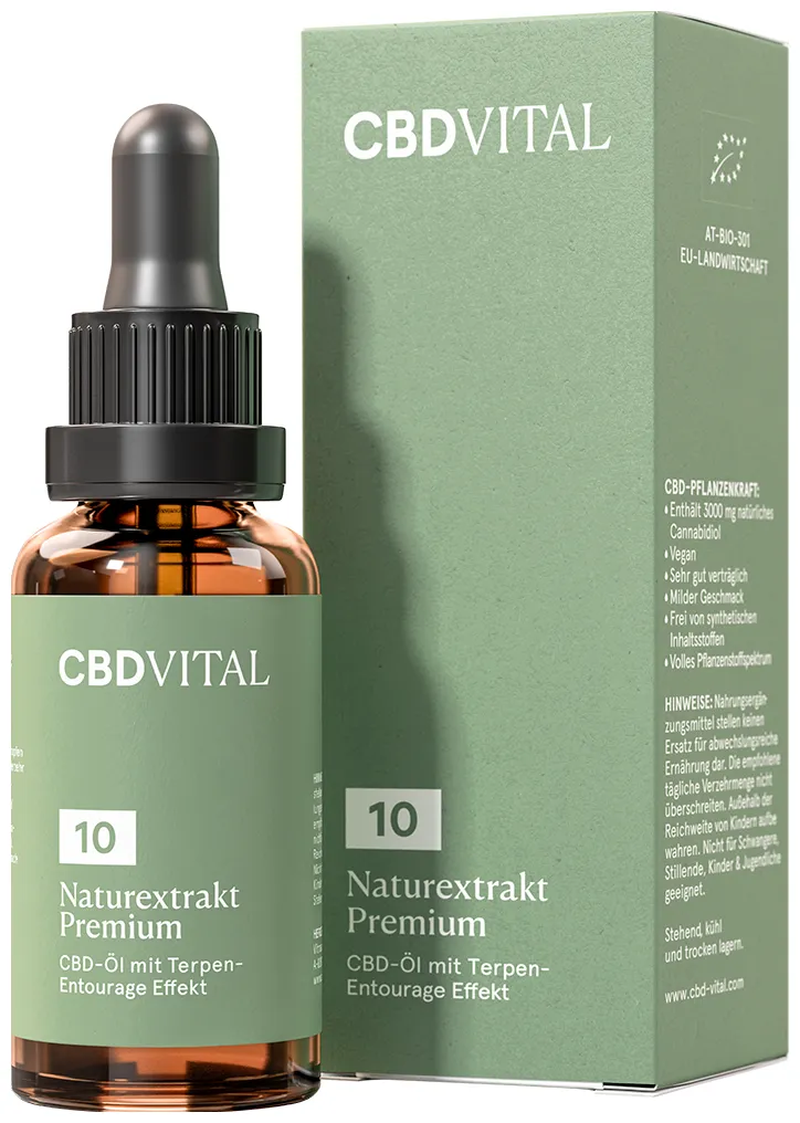 CBD VITAL Huile de CBD Extrait naturel PREMIUM 10% - 10 ml