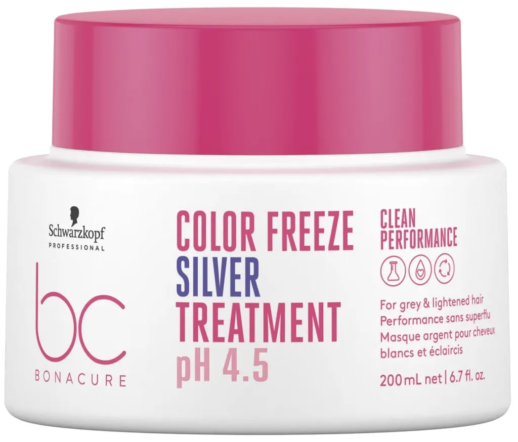 Schwarzkopf BC Bonacure Color Freeze Masque argent pour cheveux blancs et éclaircis - 200 ml