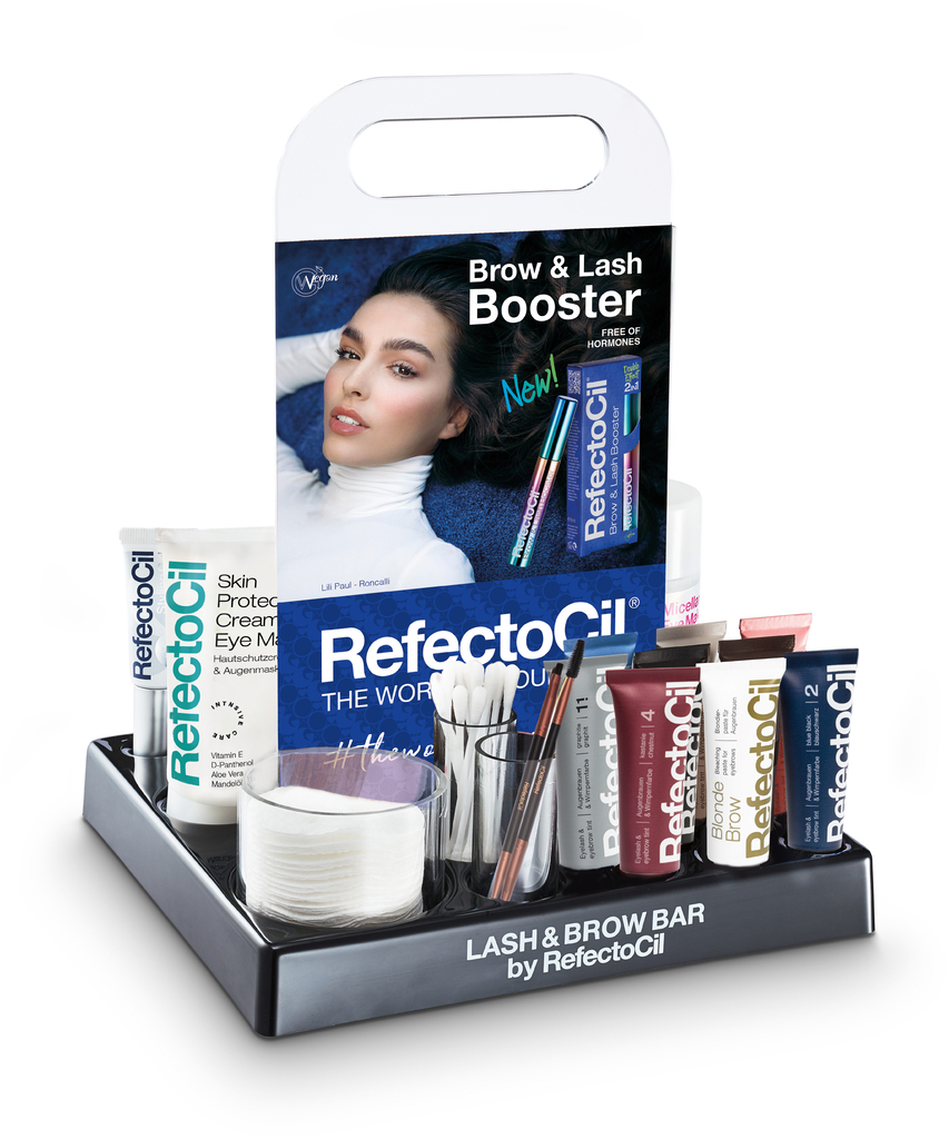 RefectoCil Lash & Brow Bar Présentoir avec produits Teinture Cils & Sourcils