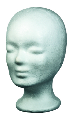 Comair tête en mousse blanche