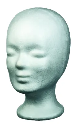 Comair tête en mousse blanche 25,5cm