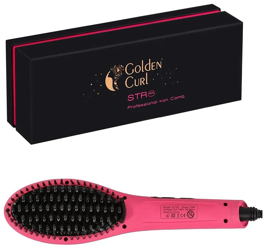 Golden Curl The STR8 Brosse lissante - Fuchsia