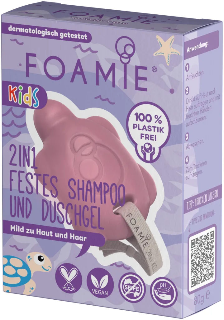 Foamie 2 en 1 Gel douche et shampooing solide Enfants - Pink