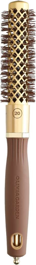 Olivia Garden Expert Blowout Shine avec poils ondulés Or & Brun