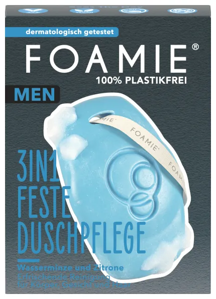 Foamie 3 en 1 Soin douche solide pour hommes - What A Man