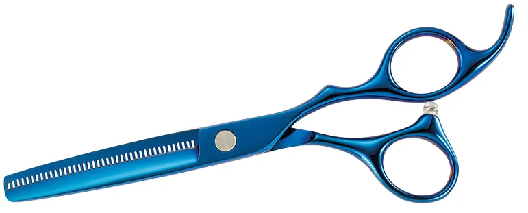 Xanitalia Lameo Stage Pro Set de ciseaux Offset Bleu 6"