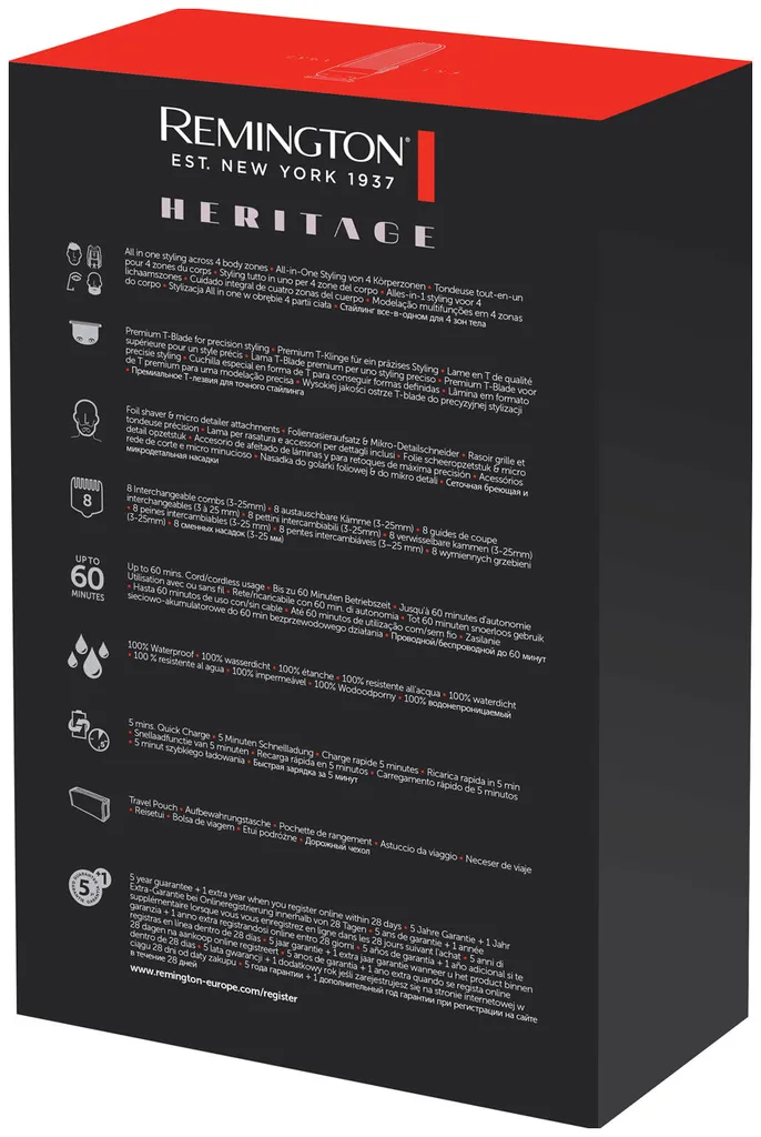 Remington Heritage Tondeuse Multifonction PG9100