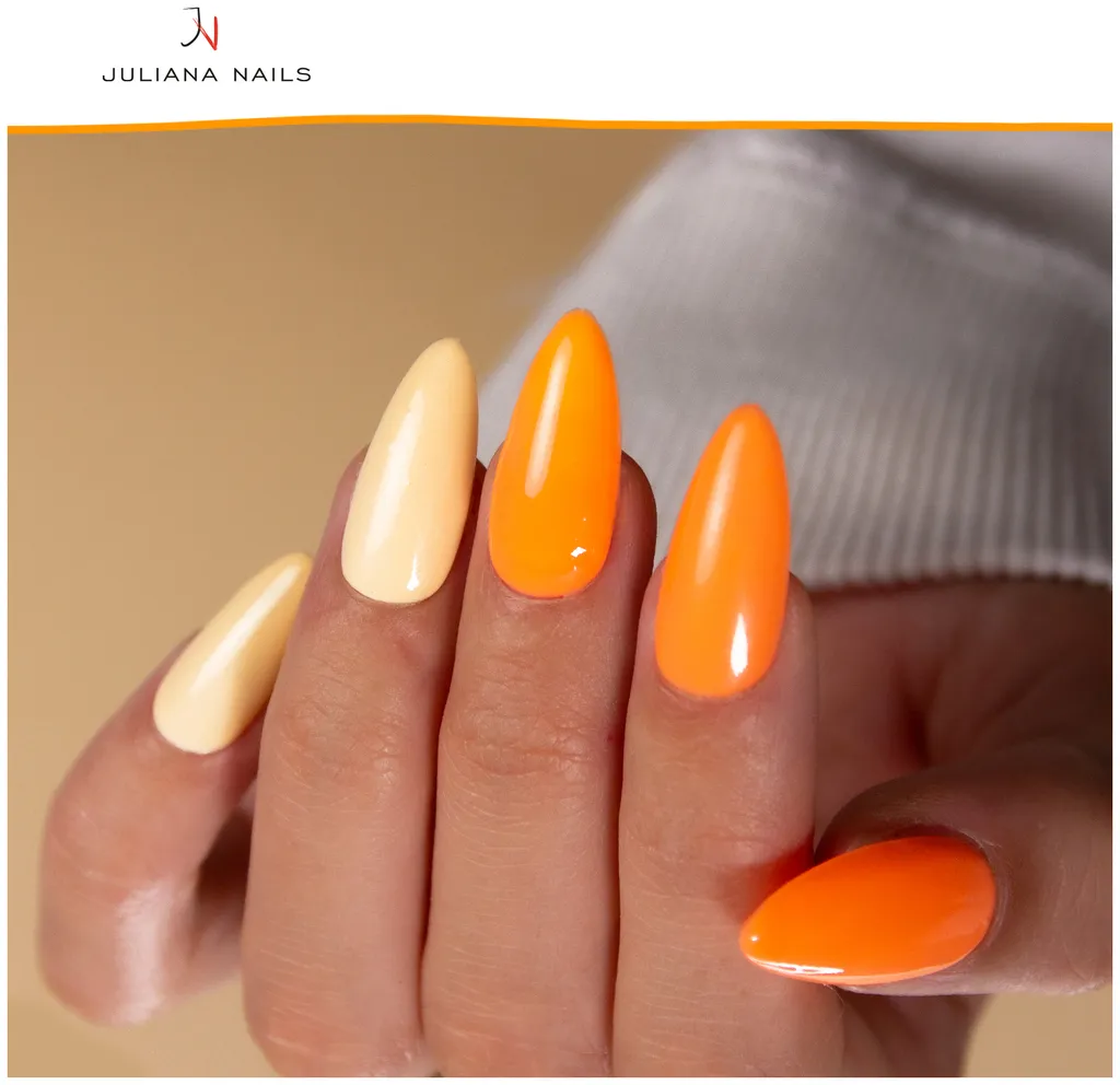 Juliana Nails Gel Lack Vernis Gel Corail et tons jaunes - Sunshine