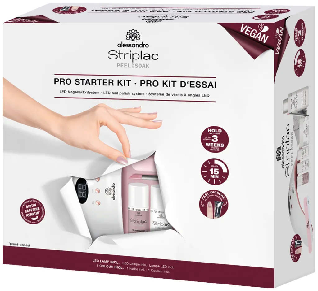 Alessandro Striplac Peel Or Soak Kit de démarrage Standard