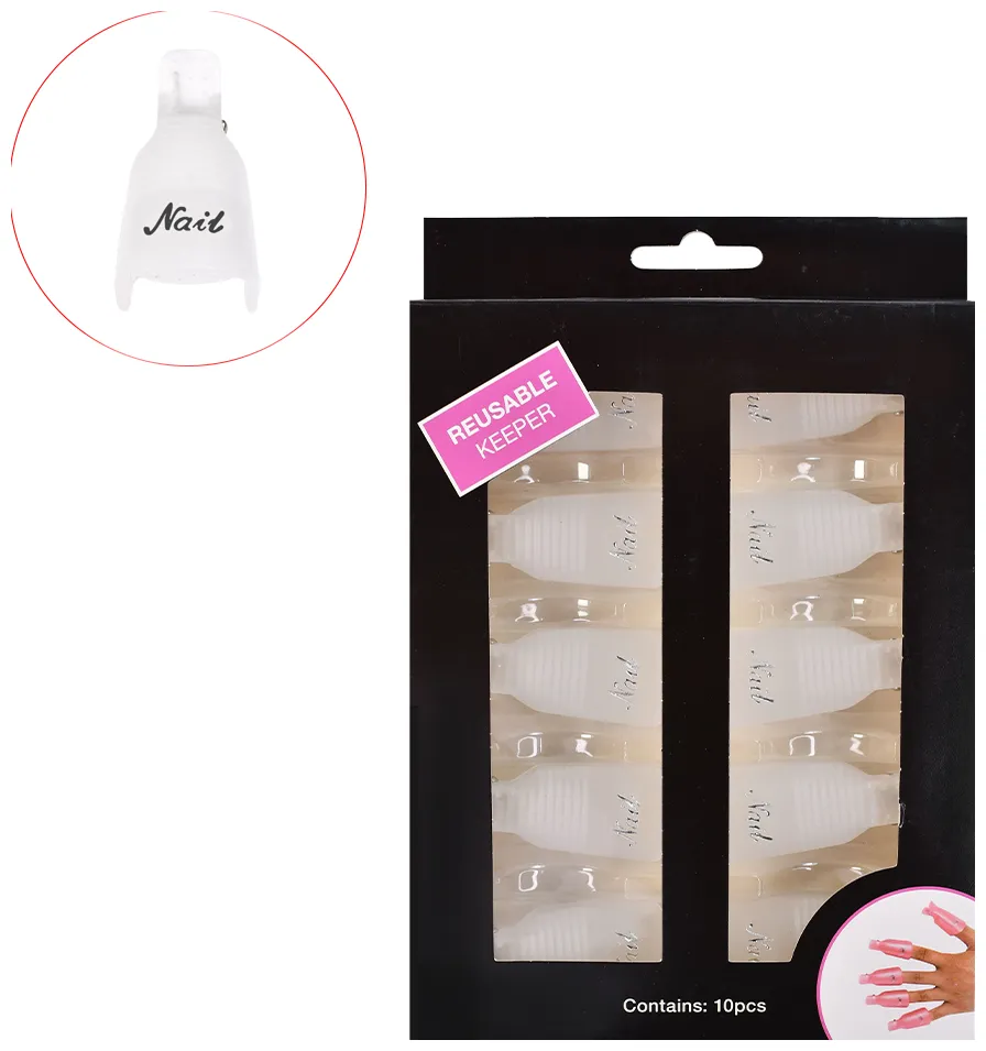 Juliana Nails Clip pour retirer le vernis 10 pc - Pink